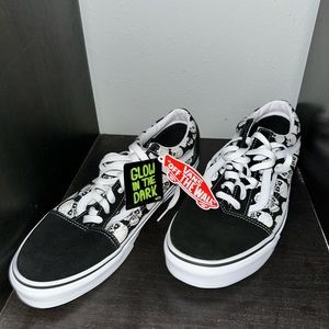 Vans type Old Skool (Tm Glow Skulls) Blk/Wht